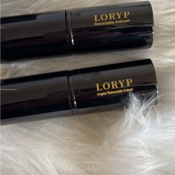 Black Retractable Makeup Brush Set Travel Kabuki Blender ~ New - Picture 3 of 3